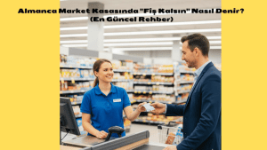 Almanya market kasasında fiş kalsın nasıl denir?