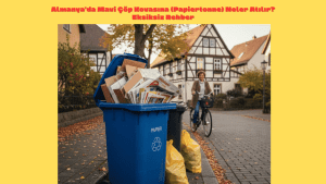 Almanya mavi çöp kovası papiertonne rehberi