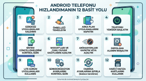 Android Telefonu Hızlandırmanın 12 Basit Yolu